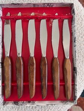 VIntage MCM Steak Knife Set Never Used picture