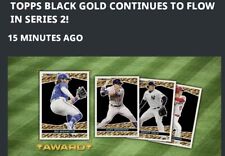 Topps Bunt BLACK GOLD SERIES 2.      8 CARD SET  DIGITAL picture