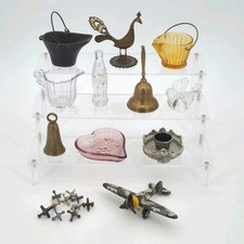 Tracy's Trinket Shelf ~ May Drop ~ Brass & Glass Decor, metal miniatures bells picture