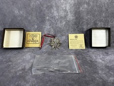 Vintage Hand & Hammer Sterling Silver 595 Moravian Star Christmas Ornament 12 gm picture