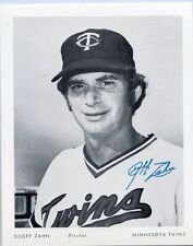 Old Baseball Photo of Minnesota Twin Geoff Zahn picture