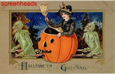 1912 RARE John Winsch Halloween Postcard