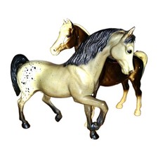 Vintage Breyer Horses Lot of 2 Fleck #37 Dickory #202 1960's Horse Toys Figures picture