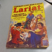Lariat Pulp J 1945 Saunders Fiction house good girl art headlights bondage cover picture