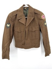 WWII Army 6th Division Specialist Coat Jacket Brown picture