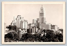 RPPC São Paulo Brazil City View Skyscraper VISTA PARCIAL Vintage Postcard picture