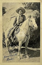 1940's The Cisco Kid 'Yours and Cisco's Pal, Pancho' RPPC Photo Postcard COPY picture
