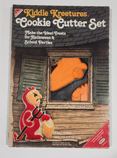 Vtg 1979 Chilton Kiddie Kreetures Halloween Cookie Cutter Set NEW NOS picture