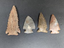 GUARANTEED Authentic Ancient Indian Arrowheads Artifacts Lot Of 4 picture
