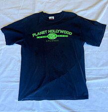Vintage Y2K Planet Hollywood Orlando T Shirt Mens Medium Navy Blue 90s Style picture