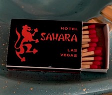 Vintage MCM Matchbook Sahara Las Vegas Strip Hotel Matchbox Advertising Matches picture