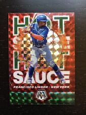 2021 Panini Mosaic Baseball Francisco Lindor Hot Prizm Card Sauce # HS2 picture