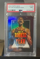 Victor Wembanyama - PSA 9 lot - 2023 Topps Now ROY & 2 2023 Haunted Hoops Wemby picture