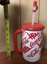 Vintage Defunct Hills Department Store Mug Insulated Whirley Coca Cola picture