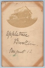 1907 View Of House Apple Trees Brooklin Maine ME RPPC Photo Antique Postcard picture