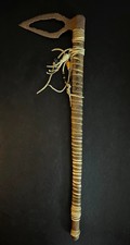 TOMAHAWK WAR AXE HATCHET Authentic Plains Tribes Antique 1800s w/Metal Axe Head picture