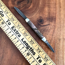 Vintage Schrade Cut Co Walden NY Folding Pocket Knife 2 Blades Rare Item picture