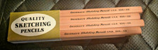 1 Dozen Vintage General's Flat Oval Sketching Pencils USA - 529-2B Brand New NOS picture
