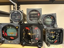 Lot Sale (6) Aviation Cockpit, Flight Directors, Gyros, Pictorial Deviation Ind picture