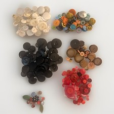 300+ Antique and Vintage Buttons Variety of Shapes Sizes Colors Styles Lot picture