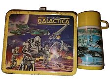 1978 Battlestar Galactica Vintage Metal Lunchbox WITH Thermos GREAT CONDITION picture