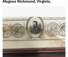 1865 Original Charles Magnus Civil War Lithograph -Richmond VA Fall of Richmond picture