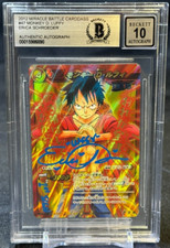 Monkey D. Luffy 2012 Miracle Battle Carddass Erica Schroeder 1st Signed BGS 10 picture