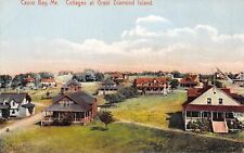 UPICK POSTCARD Casco Bay Maine Cottages at Great Diamond Island c1910 picture