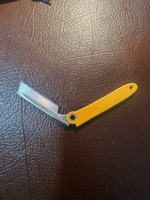 Vintage CIT’S Razor-Knife Folding Utility Razor Knife Yellow Handle USA picture