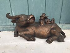 Scarce Antique Chinese Lucky Fengshui Buffalo Bull Figurine Sculpture Harvard picture
