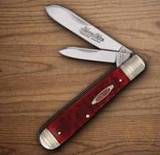 Robeson English Jack Pocket Knife Stainless Steel Blades Jigged Bone Handle picture