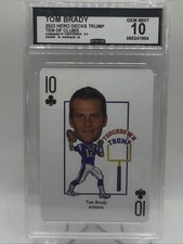 2016 Hero Decks Trump Presidential Deck Tom Brady 10 Of Clubs GAS GEM MINT 10 picture