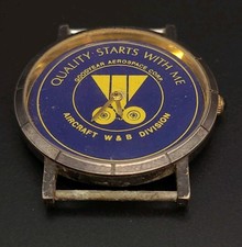 Vintage Goodyear Aerospace Corp Aircraft W&B Promo Watch Running New Battery picture