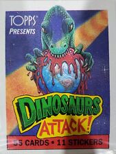 Dinosaurs Attack 1987 Topps 55 Card Complete Set + 11 Stickers picture