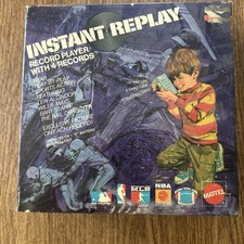 Vintage Instant Replay Recorder By Mattel W 4 Records. Willie Mays/Bart Star/++ picture