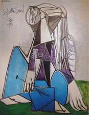 Sylvette (1934) original signed Pablo Picasso 1954 Muse photo 20x26cm / RARE picture