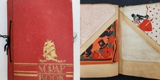 1930s vintage SCRAPBOOK oklahoma city MARYLOUISE BREWER school halloween letters picture