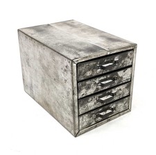 Vintage Handy Porter Metal Tin Aluminum Tool Box Gadget Trinkets picture