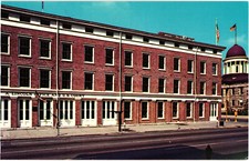 Vintage Lincoln and Herndon Building Springfield Illinois Postcard Unposted picture