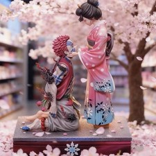 Demon Slayer Akaza Model Koyuki Statuer 27cm Figure Model Collectable Toy Gift picture