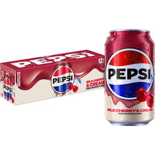 Pepsi Soda Wild Cherry And Cream 12 fl oz, 12 Count Cans picture