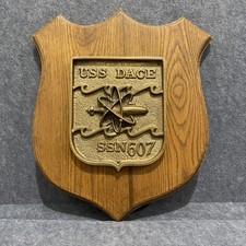 Vintage USS Dace SSN-607 Permit Class Nuclear Submarine Plaque Cast Metal Navy picture