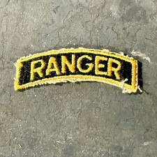 Original Early Vietnam War US Army Ranger Tab Patch picture