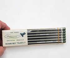 12 Vtg Damascus 6620 Richard Best Pencil Co. Inc. 4H Drawing Pencils H-O SEALED picture