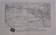 Original 1922 Map CHICAGO MILWAUKEE & ST. PAUL RAILWAY 
