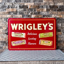 WRIGLEY'S Vintage Chewing Gum Advertising Heavy Metal Sign– 24