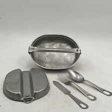 Original WW2 US Military Mess Kit Wyott Complete Utensils-Fork knife spoon WWII picture