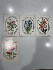 Vintage 1996 National Foundation Art Postcards Lot of 4-Flowers Margaret Schoene picture