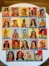 1933 Goudey Indian Gum R73 Complete Series 2 Lot #25-48 Geronimo Sitting Bull picture