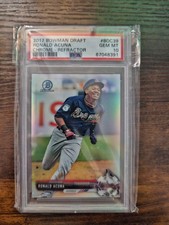 2017 Bowman Draft #BDC39 Ronald Acuna Chrome-Refractor PSA 10 picture